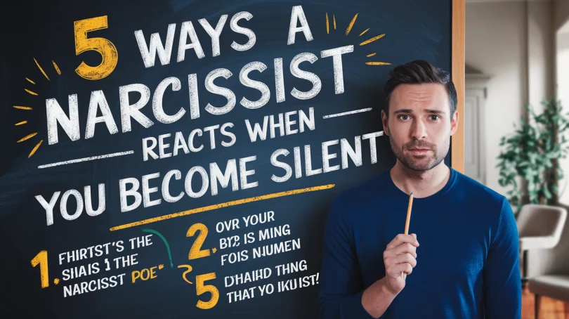 5 Ways a NARCISSIST Reacts When You become Silent